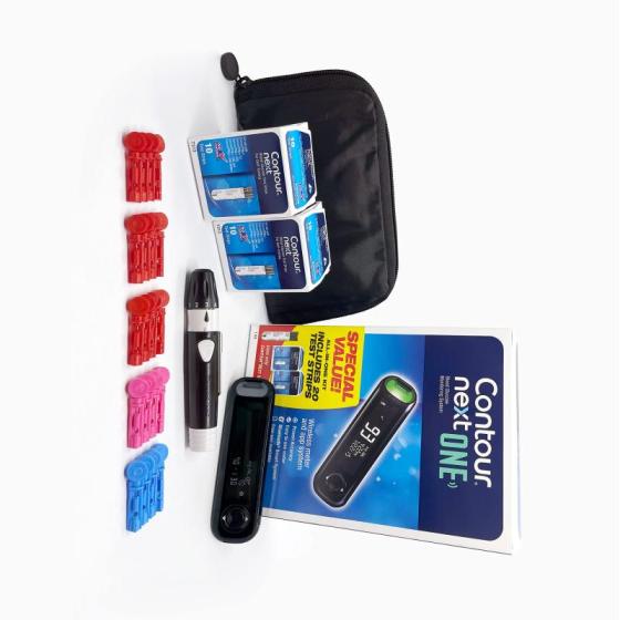 Contour Next Blood Glucose Monitoring System AllinOne Kit for