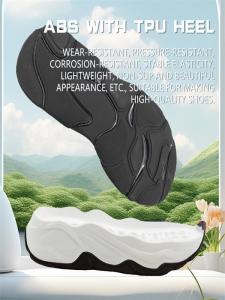 Wholesale rubber outsoles: ABS with TPU Heel (Contact Email for Details)