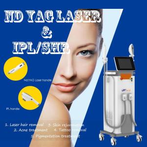 Wholesale beauty laser equipment: 2 in 1 Opt IPL ND YAG Lasesr Hair Removal Equipment Painless IPL Laser Machine Skin Rejuvenation Fac