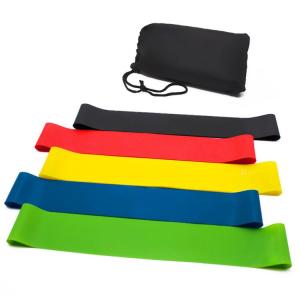 Wholesale exercise band: QS Fitness Set of 5 Workout Resistance Loop Exercise Bands for Butt and Legs