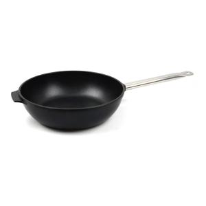 Wholesale wok: Non-stick Coating Wok with Stainless Steel Hollow Handle