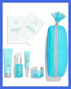 Wholesale skin care kits: TULA Probiotic Skin Care Anti Aging Discovery Kit Face Wash Eye Serum Treatment