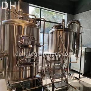 Wholesale large flow stainless: 20 Bbl 2500L 25HL Semi-Automatic Steam Heated 2-Vessel Breweries for Promotion