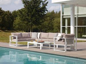 Wholesale outdoor furniture: Patio Furniture Outdoor Furniture Sofa Set Aluminum Frame with Waterproof Fabric