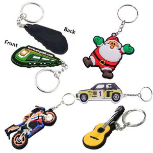 Wholesale soft pvc key chains: Custom Fashion Keychains Cartoon PVC Keyring Soft PVC Key Chain Promotion Rubber Keychain for Gift