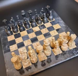 Wholesale onyx chess set: Chess Black-fosil