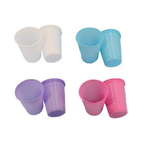 Wholesale drinking cups: 5oz 3GSM Disposable Plastic Dental Cup Clear or Colored Custom Drinking Cups with OEM Logo