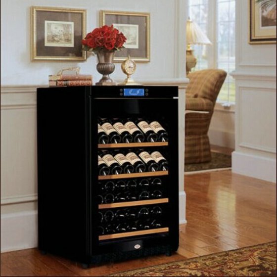24 Inch Built In Wine Refrigerated Antique Red Wine Bar Cabinet