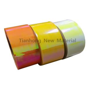 Wholesale flexible package: Plastic Flexible Food Packaging Material Rainbow Film Roll for Candy Twist Iridescent Film