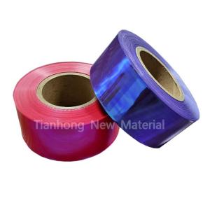 Wholesale plastic packaging film: Twist PET Film Printed Plastic Film for Food Packaging Rainbow Film Roll for Candy