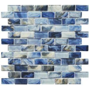 Wholesale swim glasses: 23x48mm Mosaic Tiles Glass Swimming Pool Mosaic