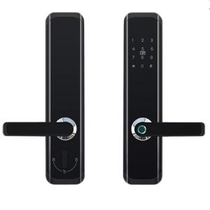 Wholesale door handle: Best Price Handle Biometric Fingerprint Digital Wifi Smart TT Tuya Cccess Door Smart Lock