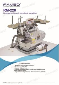 Wholesale attachments: Computerized Round Neck Attaching Machine