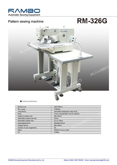 Pattern Tacker Machine