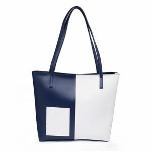 Wholesale pakistan: Blue+white Double Handle Tote Bag