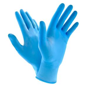 Wholesale disposable gloves: Powder Free Blue Nitrile Examination Gloves Disposable Black Nitrile Tattoo Glove