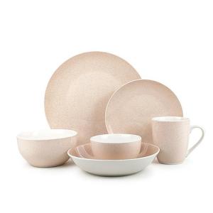 Wholesale table light: Pink Crackle Pad-printing Porcelain Dinner Set
