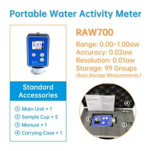 Wholesale Moisture Meters: RAW700 Portable Water Activity Meter with 99 Groups Data Storage