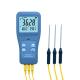 3 Channels Portable RTM1103 Thermocouple Thermometer with LCD Display 0.01 Resolution