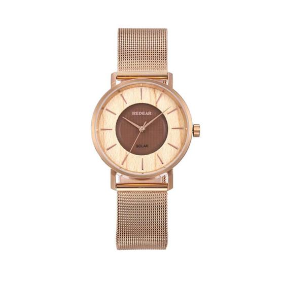 Sell STAINLESS STEEL SOLAR POWER ROSE GOLD WATCH FOR LADIES