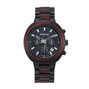 Wholesale rose wood: Red Sandalwood and Stainless Steel Watch for Men Wooden Bezel