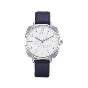 Wholesale mens leather wrist watch: Silver Dial Vintage Leather Wrist Watch