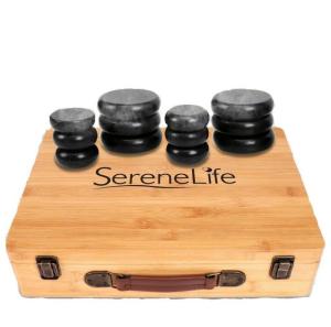Wholesale travel system: SereneLife PSLMSGST65 Hot Stone Massage Therapy System Kit with Travel Case