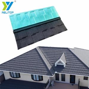 Wholesale roof tiles: Relitop Stone Coated Metal Roofing Tile 0.35MM 0.4MM 0.5MM