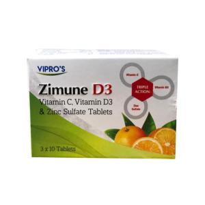 Wholesale talc: Vitamin C, Vitamin D and Zinc Tablets (Zimune)