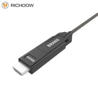 Fiber Optic Cable with Detachable Connector - HDMI Type D/A Adapter - Micro HDMI To Standard HDMI 2