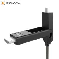 Fiber Optic Cable with Detachable Connector - HDMI Type D/A Adapter - Micro HDMI To Standard HDMI 3