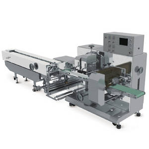 Wholesale automatic packing machine: Bottom Film Roll Type Horizontal Flow Wrapping Machine with Box Motion Cutter Jaw (PES-2440B)