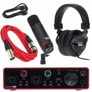 Wholesale pro audio: 2023 Affirm Scarletts 2i2 Studio 2nd Gen USB Audio Interface and Recording Bundle with Pro Tools