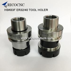 Wholesale ground drill: HSK63F ER32 CNC Tool Holder 70mm Length for Woodworking CNC Router Center HSK Auto Tool Changer