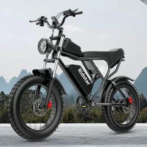 Wholesale bikes: Adults 20 Inch Ridstar Electric Bike 1000W 25MPH 7 Speed Electric Bicycle