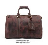 Sell quality oversize cow leather travel bag vintage leather...