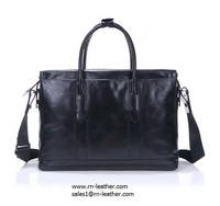 Sell 2017 high end italy black leather business travel bag...