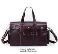 Sell China factory cheap price real leather tote weekender...