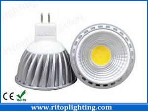 Wholesale gu10 led light: 5W MR16 GU10 COB LED Spotlight