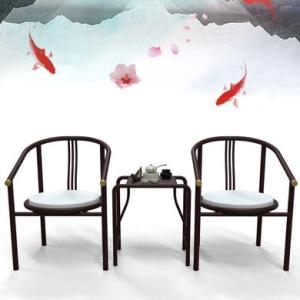 Wholesale outdoor furniture: Metal Outdoor Furniture, Air Cushion,Two Chairs and One Table in One Box