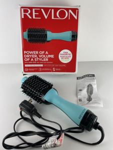 Wholesale one step: REVLON One-Step Volumizer Original 1.0 Hair Dryer and Hot Air Brush Teal