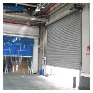 Wholesale shutter door: 12m Remote Control Steel Roller Shutter Door 1.2mm Slat 11 Level Wind Resistant