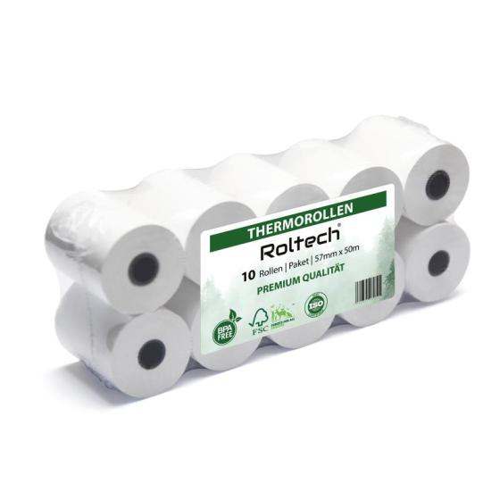 Thermal Paper Rolls | 57mm X 50m | BPA-free | Cash Register | ATM | POS ...