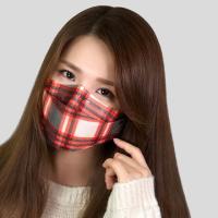 Patterned Fine Dust Protection Mask - (Bliss Alternate Check Pattern) 2