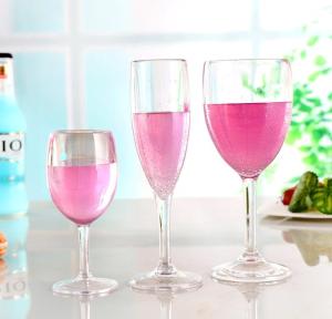 Wholesale acrylic cup: 8oz Plastic Juice Cup Drink Cup Acrylic Transparent Champagne Glass Red Wine Glass