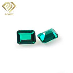 Wholesale synthetic gemstone: Wholesale Synthetic Colombia and Zambia Emerald Gemstone Precious Emerald Cut Stone Price