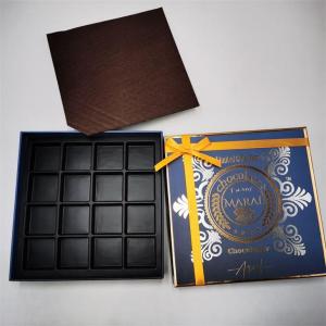 Wholesale Paper Boxes: Gold Chocolate Gift Packaging Box with Bow