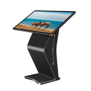 Wholesale 32 inch lcd: 32 Inch Angled Touch Interactive Koisk Indoor Touch Screen Booth LCD Digital Signage Freestanding Ki
