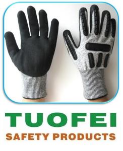 Wholesale kevlar fabric: Cut Resistant TPR Gloves