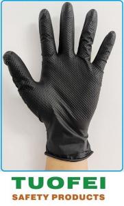 Wholesale diamond powders: Diamond Textured Disposable Nitrile Gloves